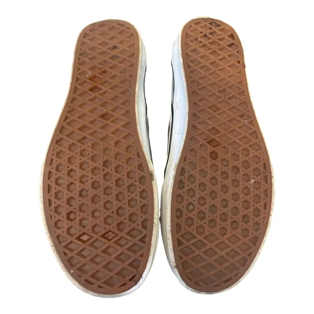 Vans Grey Herringbone Slip-On Sneakers